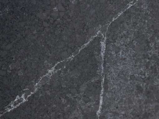 marvel black leather close up artisanal collection meta quartz countertops